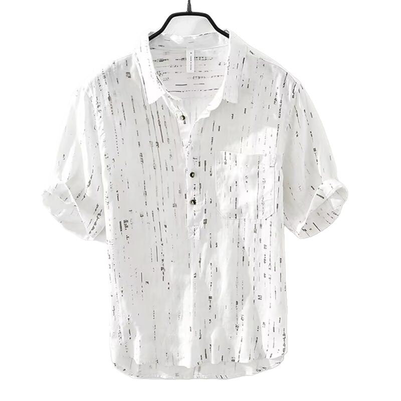 Summer Menswear Pu Shuai Short-sleeved T-shirt Lapel Polo Shirt