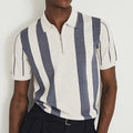 Printing Lapel Short Sleeve Pullover Leisure Men's T-shirt