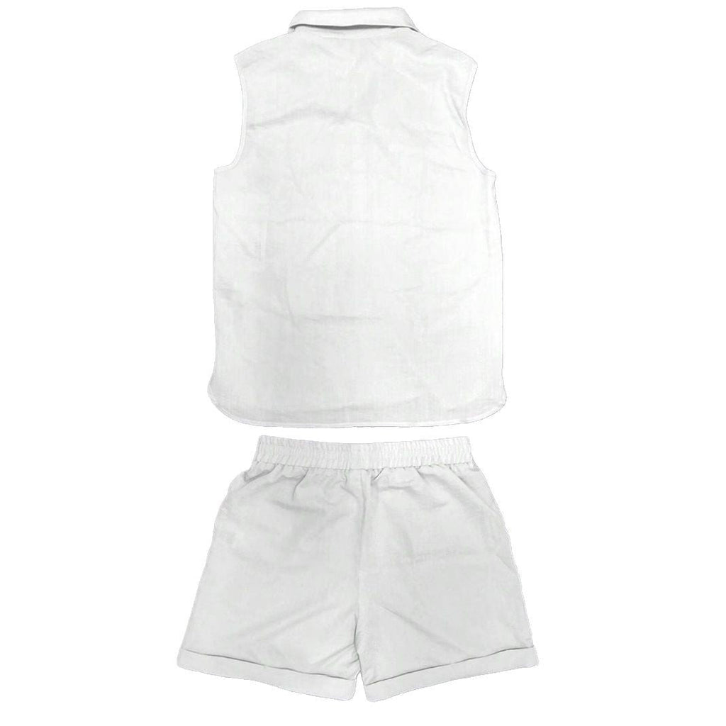 Men's Casual Stand Collar Cardigan Vest Cotton And Linen Style Suit