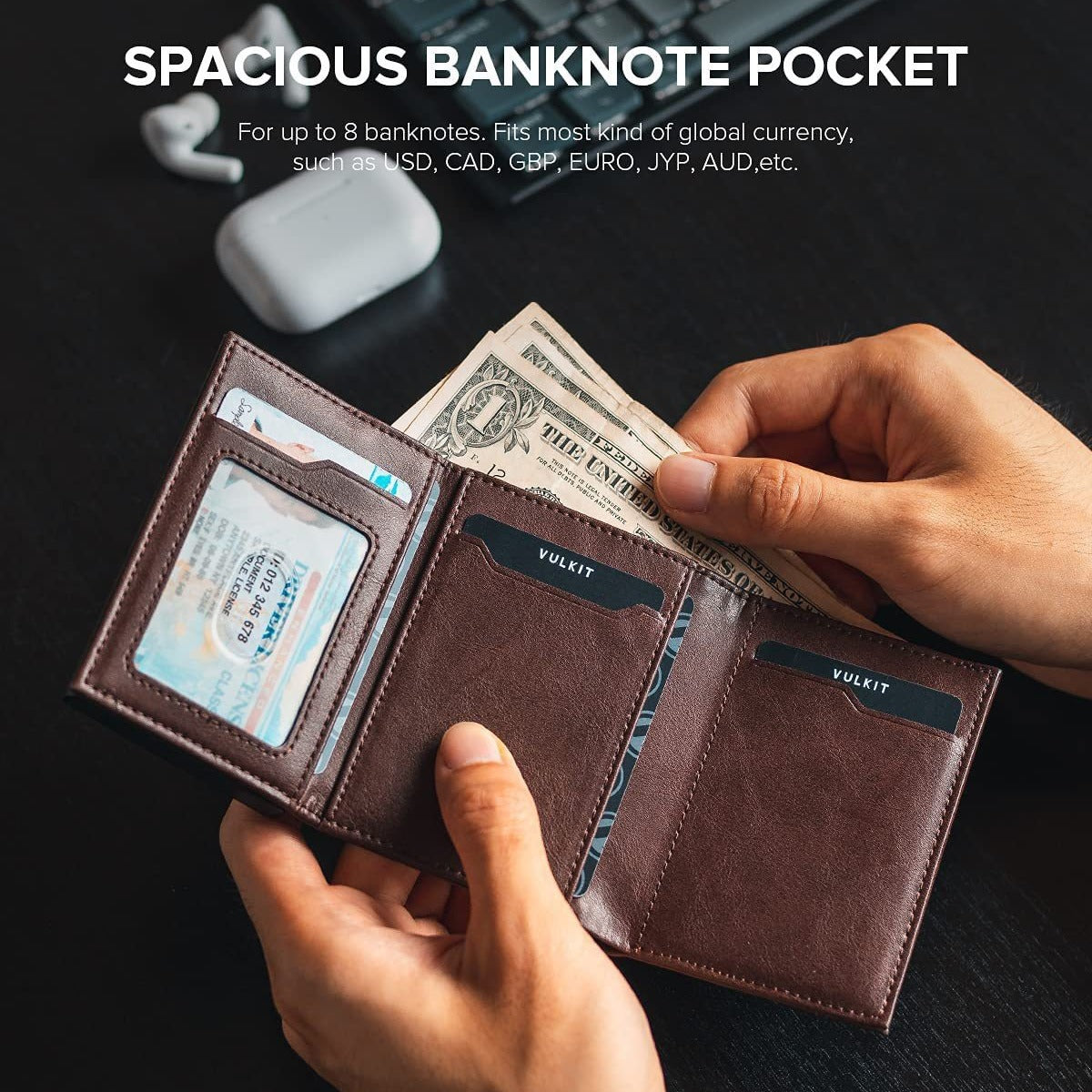 Metal Card Bag Men's RFID Anti-theft Swiping
