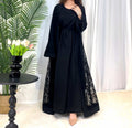 Muslim Fashion Women's Traditional Dress Lace Robe
