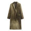 Women's Fashion Casual Tie-dye Long Coat