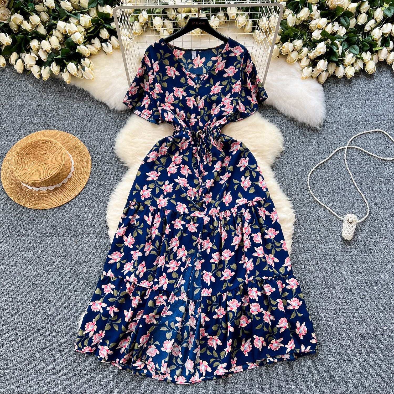 Fashion Retro Summer New Dress Women