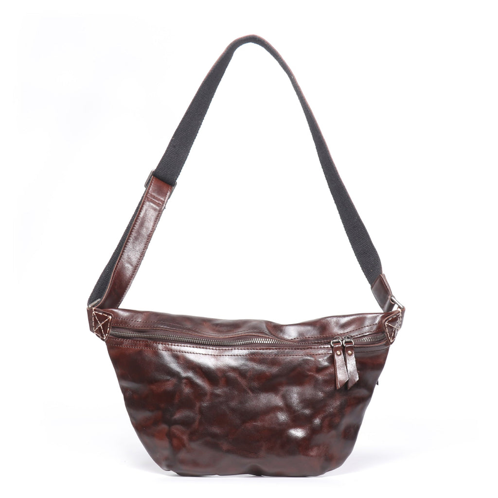 Retro Men's Bag Skull Skin Outdoor Cycling Crossbody Bag