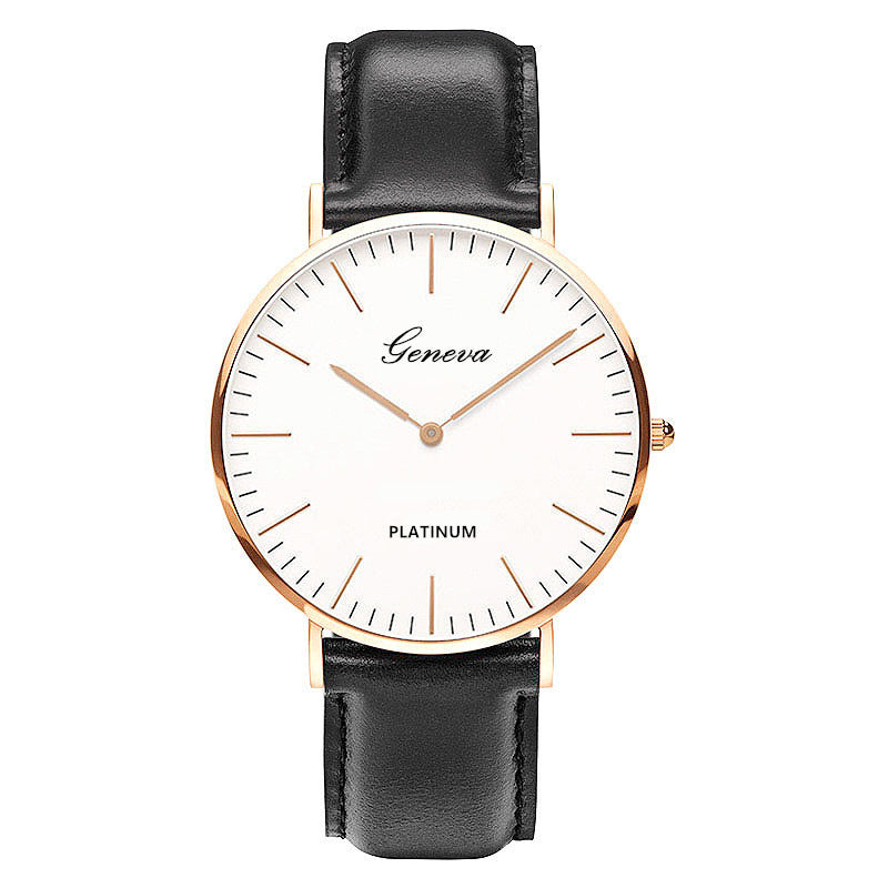 Quartz Ultrathin And Simple Belt Men's Watch