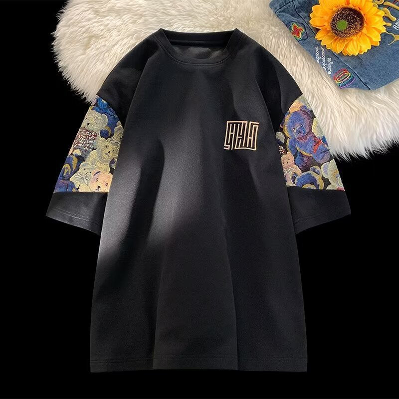 New Chinese Style Design National Style Short Sleeve T-shirt Men
