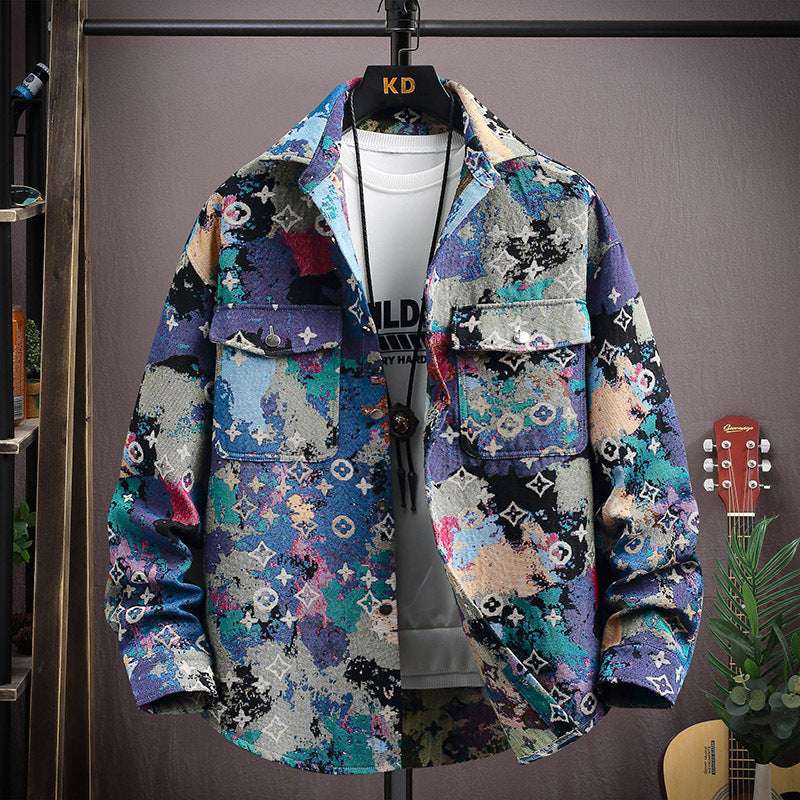 Personality Casual Lapel Shirt Coat