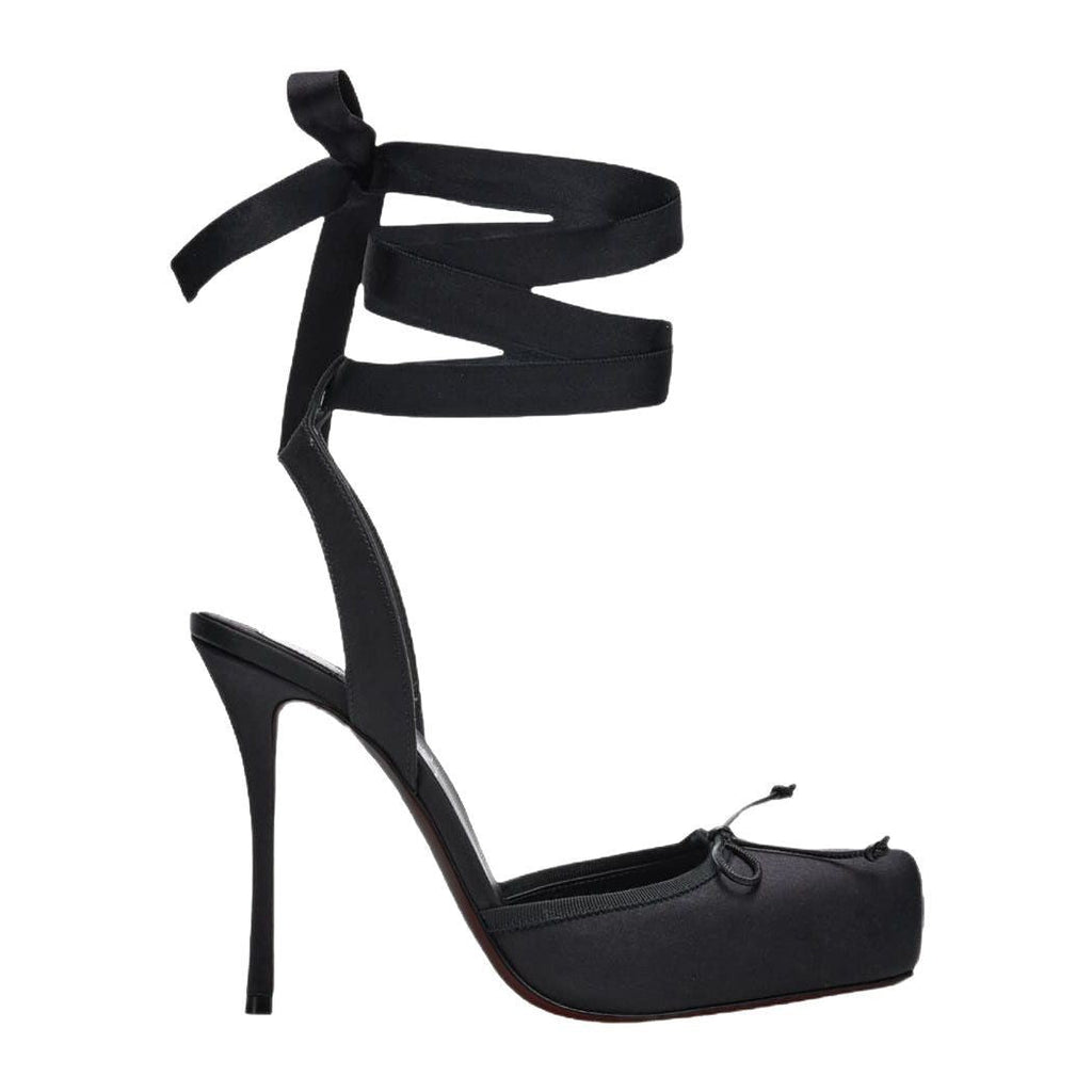 Pig Nose Ballet High Heels Stilettos Bow Sandals