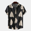 Digital 3D Printing Men's Loose Short Shirt