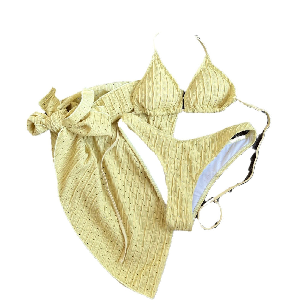 Swimsuit Backless Drawstring Banded Bikini Suit