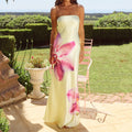 Women's Tube Top Hollow Backless Dress