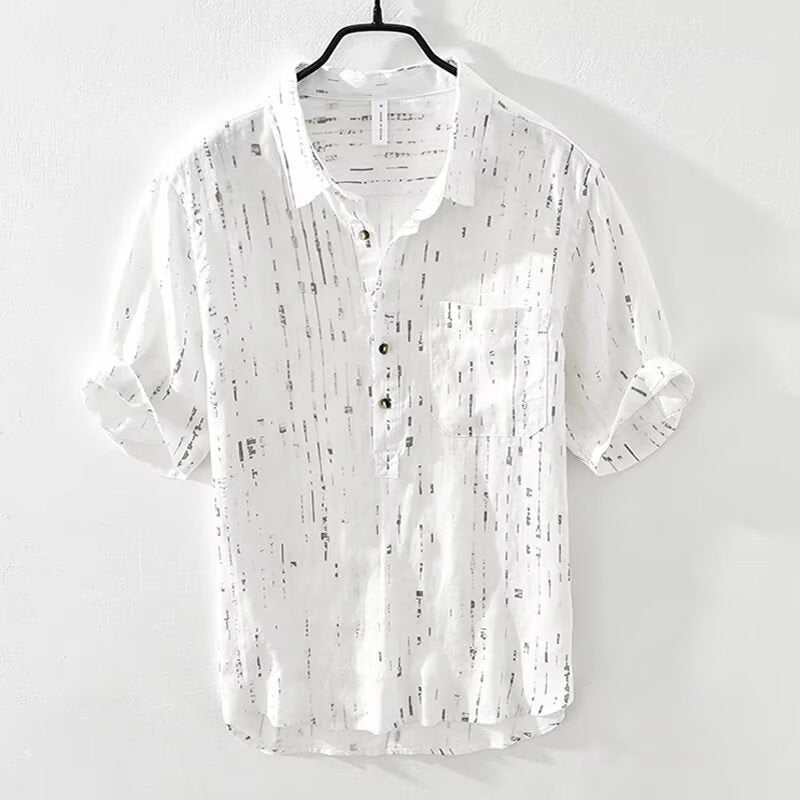 Summer Menswear Pu Shuai Short-sleeved T-shirt Lapel Polo Shirt