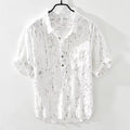 Summer Menswear Pu Shuai Short-sleeved T-shirt Lapel Polo Shirt