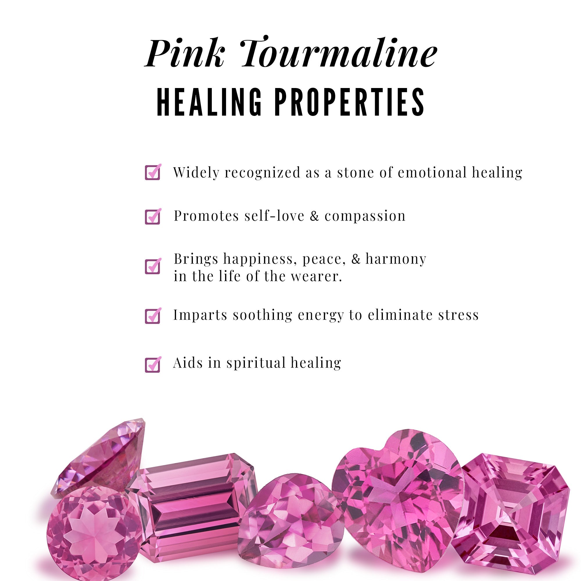 Natural Pink Tourmaline Dainty Promise Ring with Diamond Accent