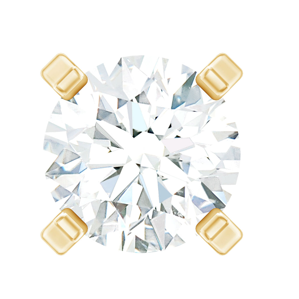 Minimalist Peg Head Set Diamond Nose Pin Stud