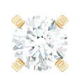 Minimalist Peg Head Set Diamond Nose Pin Stud