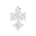 Princess Cut Diamond Helix Piercing Earring for Women