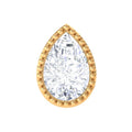 Solitaire Diamond Teardrop Stud Earring for Helix Piercing