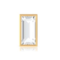Baguette Diamond Tragus Earring in Bezel Setting