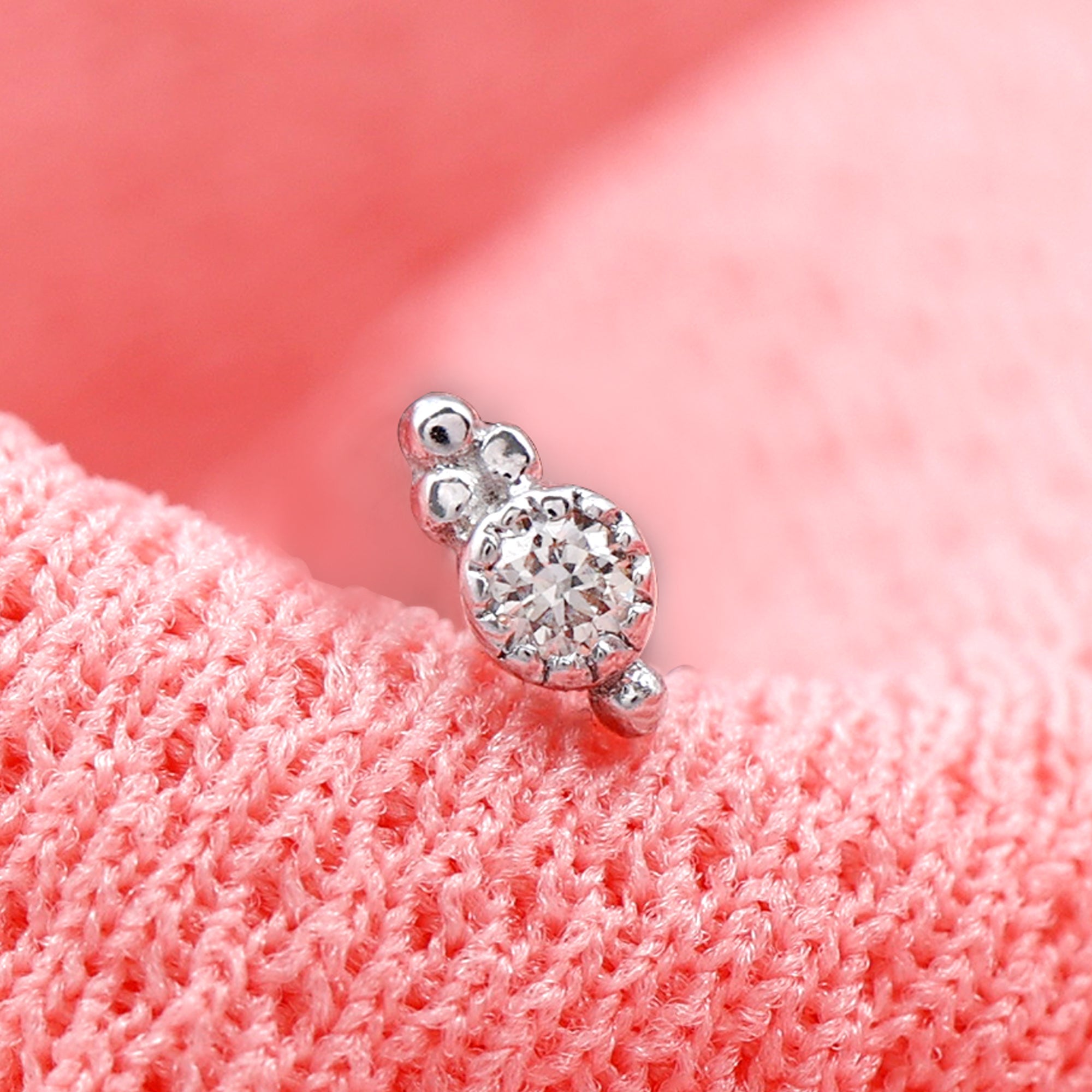 Natural Certified Diamond Conch Earring