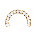 Moissanite Half Circle Earring for Helix Piercing