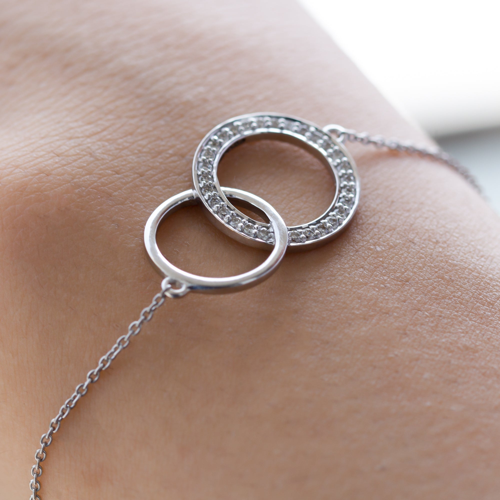 Diamond Eternity Chain Bracelet For Women
