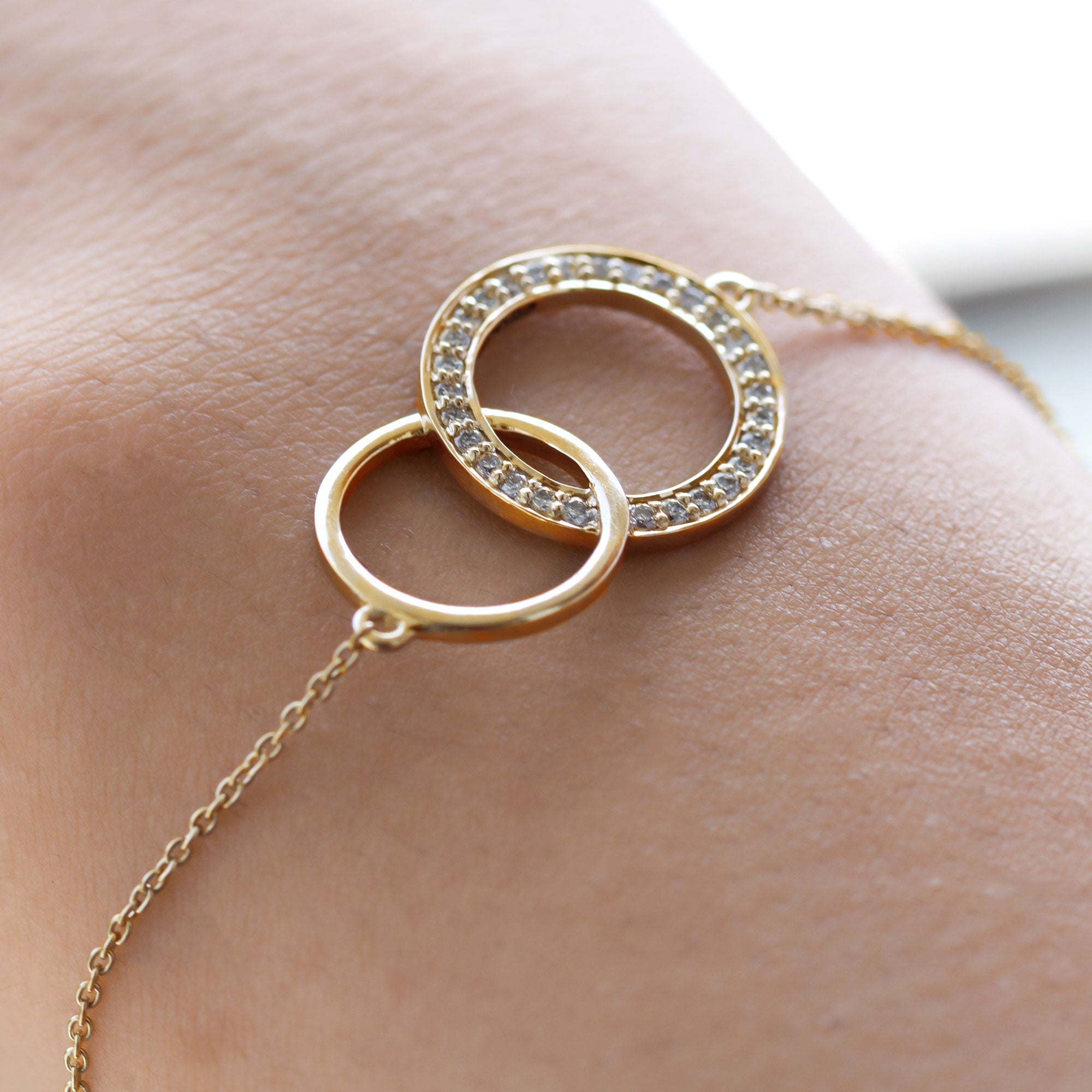 Diamond Eternity Chain Bracelet For Women