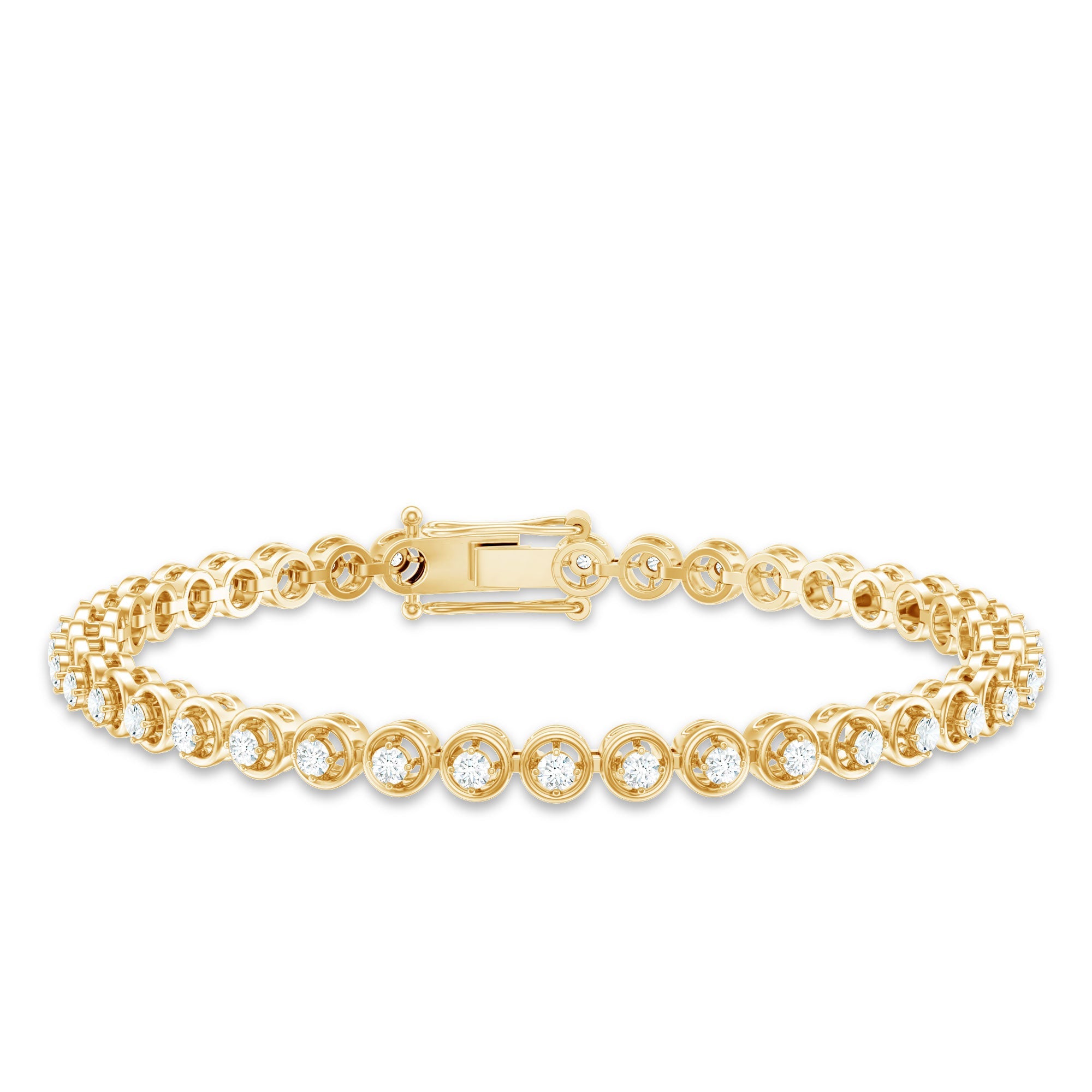 Certified Lab Grown Classic Round Diamond Bridal Tennis Bracelet