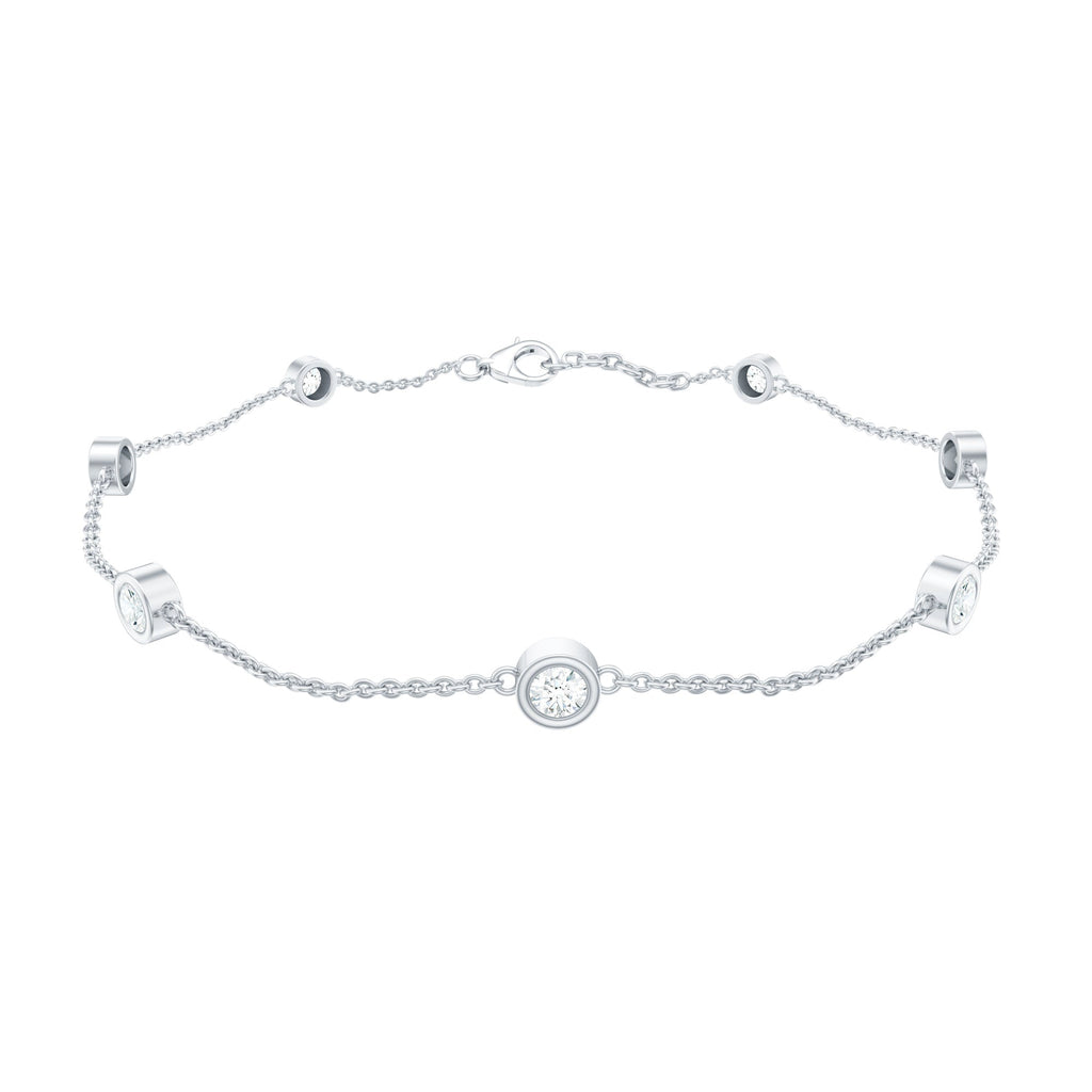 Lab Grown Diamond Chain Bracelet for Women