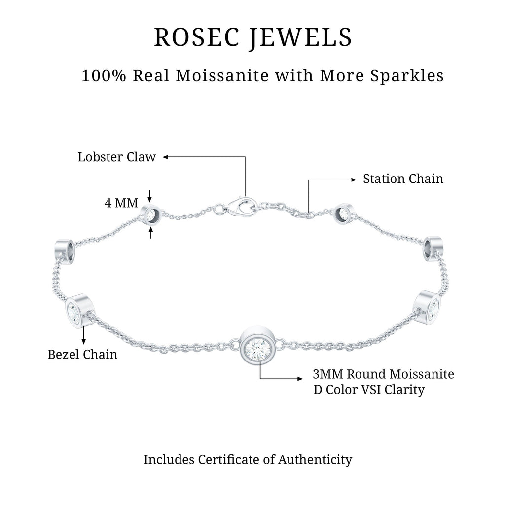 Lab Grown Diamond Chain Bracelet for Women