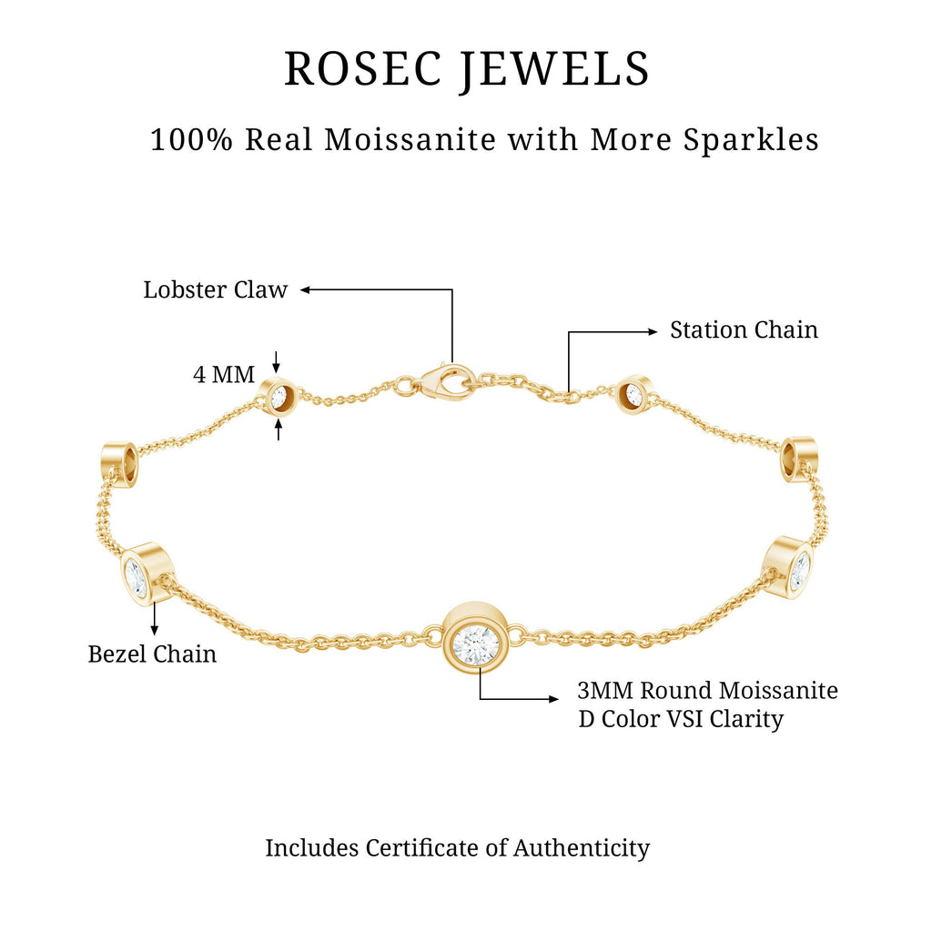Lab Grown Diamond Chain Bracelet for Women