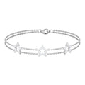 Certified Diamond Star Double Chain Bracelet
