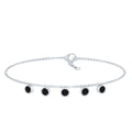 Black Onyx Charm Chain Bracelet