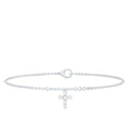 Certified Diamond Cross Chain Bracelet