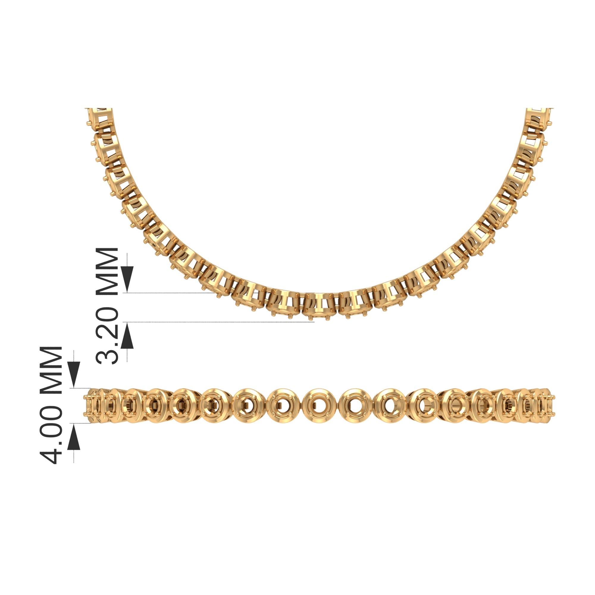 5.51 Carat Lab Grown Ruby Tennis Bracelet for Women