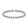 2.61 Carat Black Onyx Tennis Bracelet with Certificate