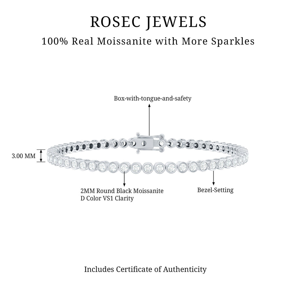 3.50 CT Moissanite Wedding Tennis Bracelet For Bride