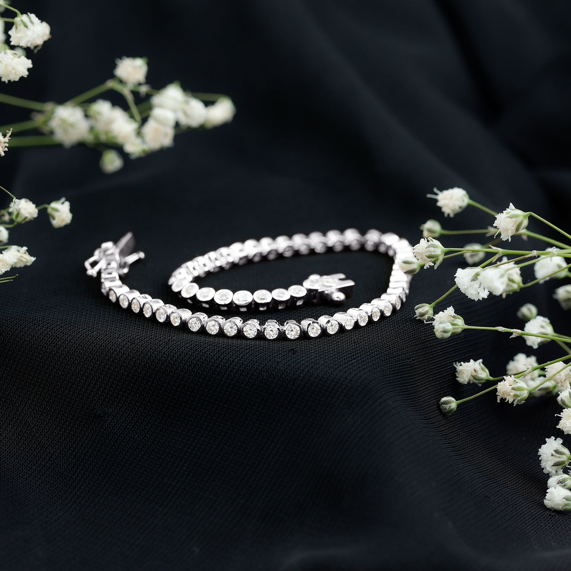 3.50 CT Moissanite Wedding Tennis Bracelet For Bride
