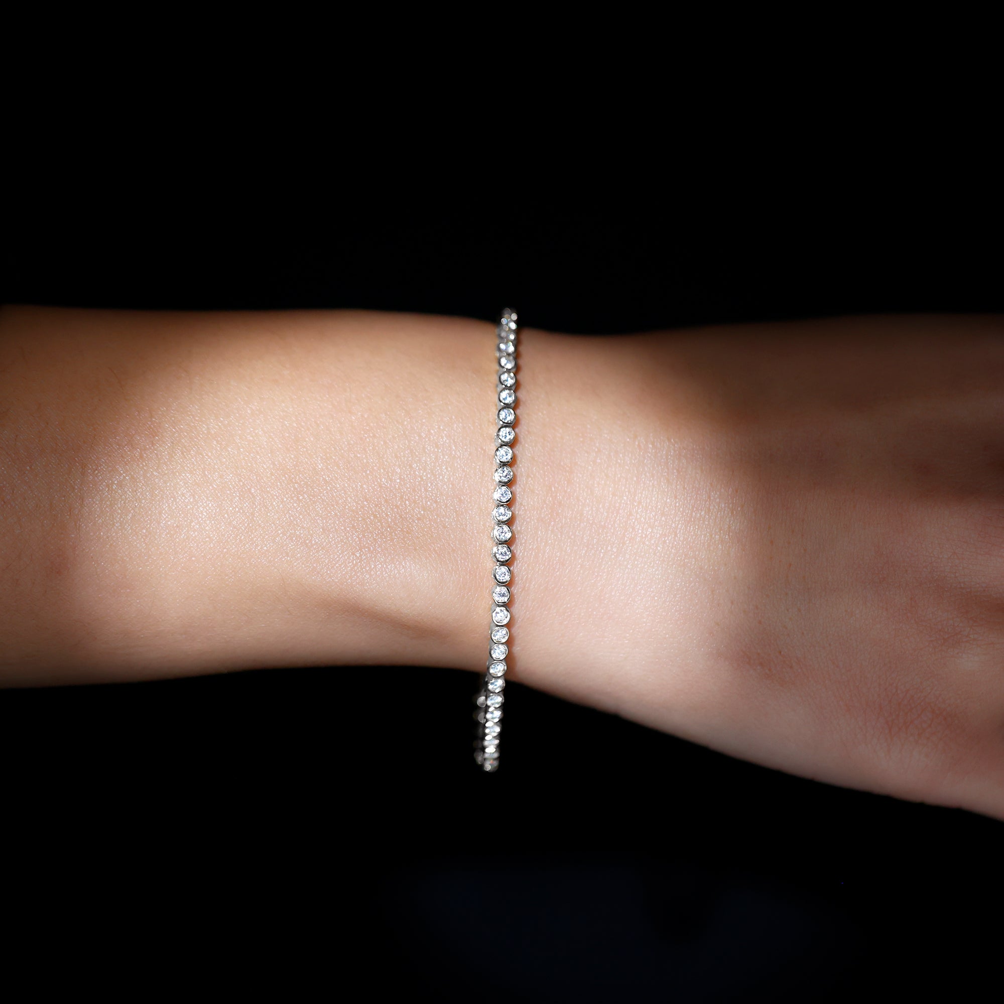 3.50 CT Moissanite Wedding Tennis Bracelet For Bride