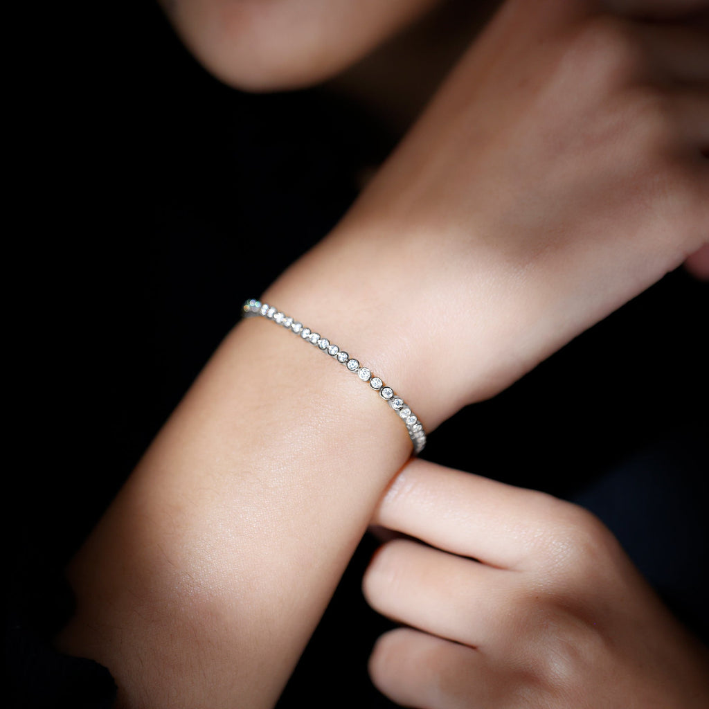 3.50 CT Moissanite Wedding Tennis Bracelet For Bride