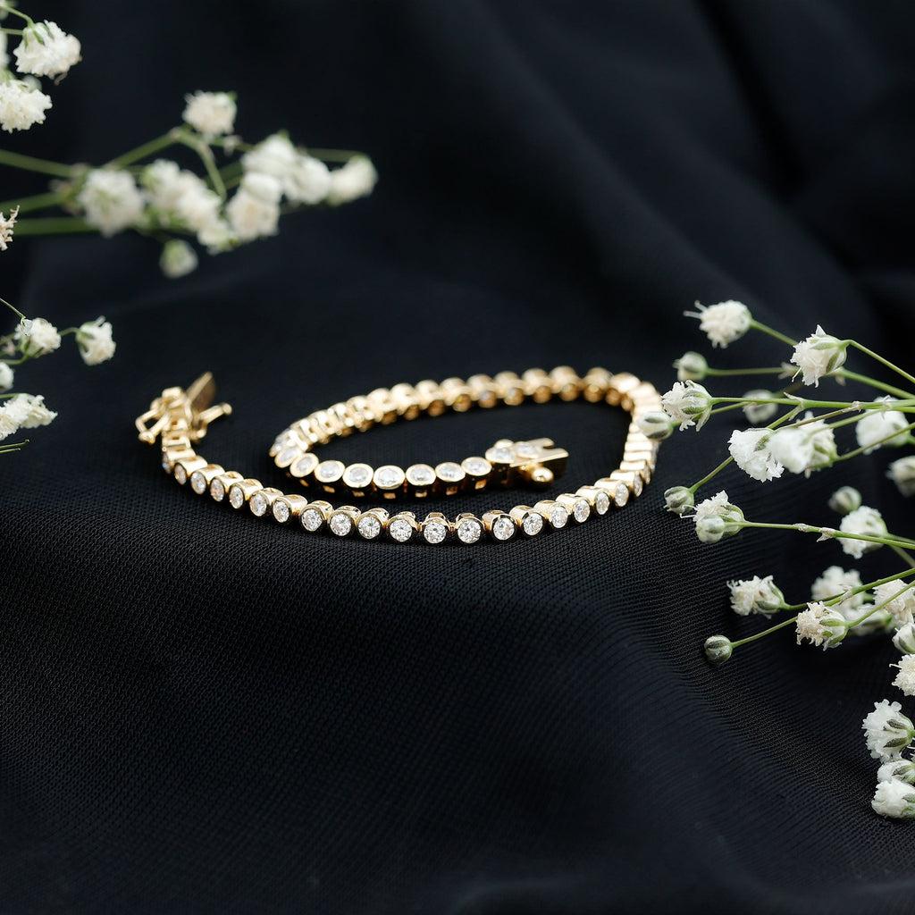 3.50 CT Moissanite Wedding Tennis Bracelet For Bride