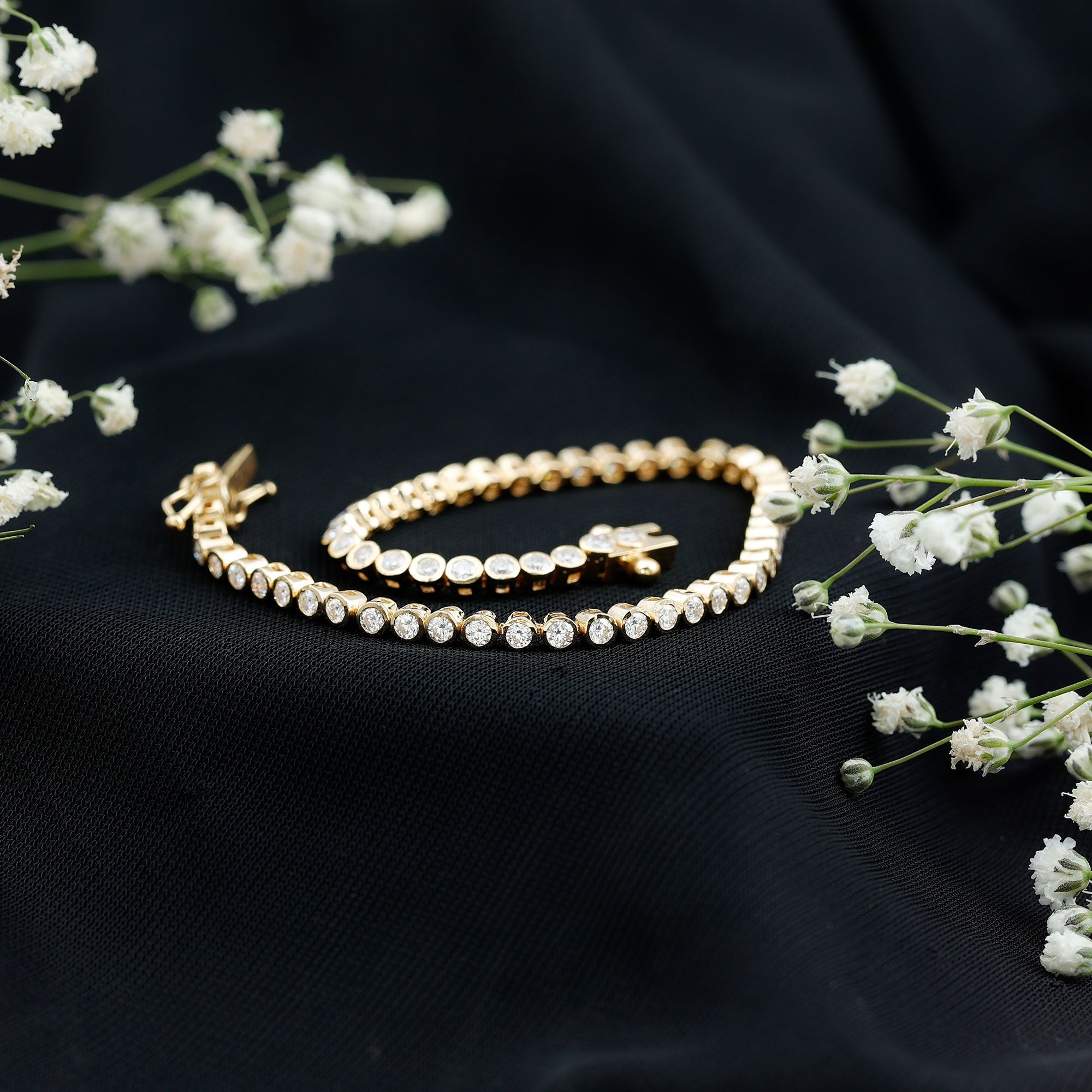 3.50 CT Moissanite Wedding Tennis Bracelet For Bride