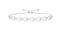 1 CT Zircon Minimal Infinity Bolo Bracelet