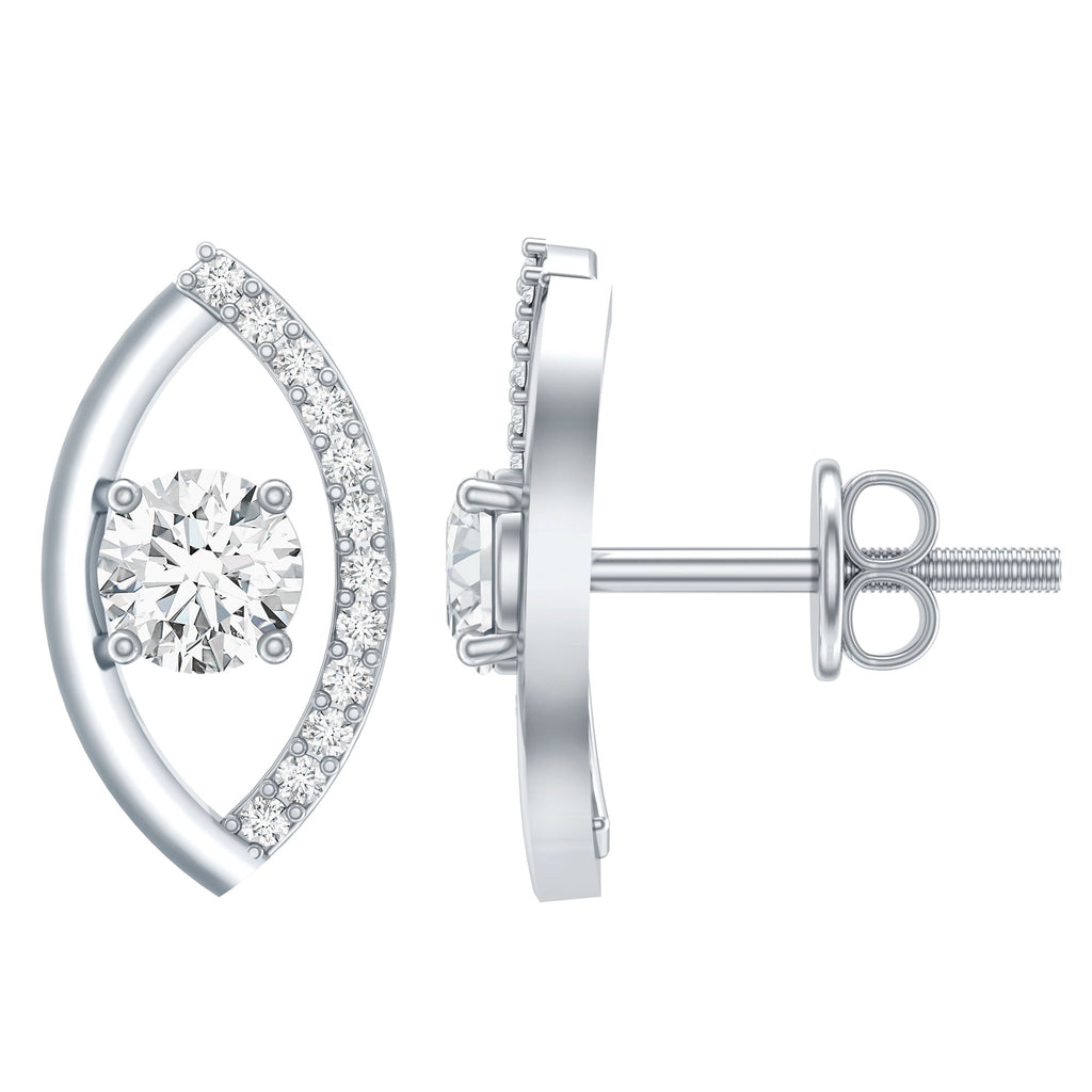 Certified Lab Grown Diamond Minimalist Stud Earrings