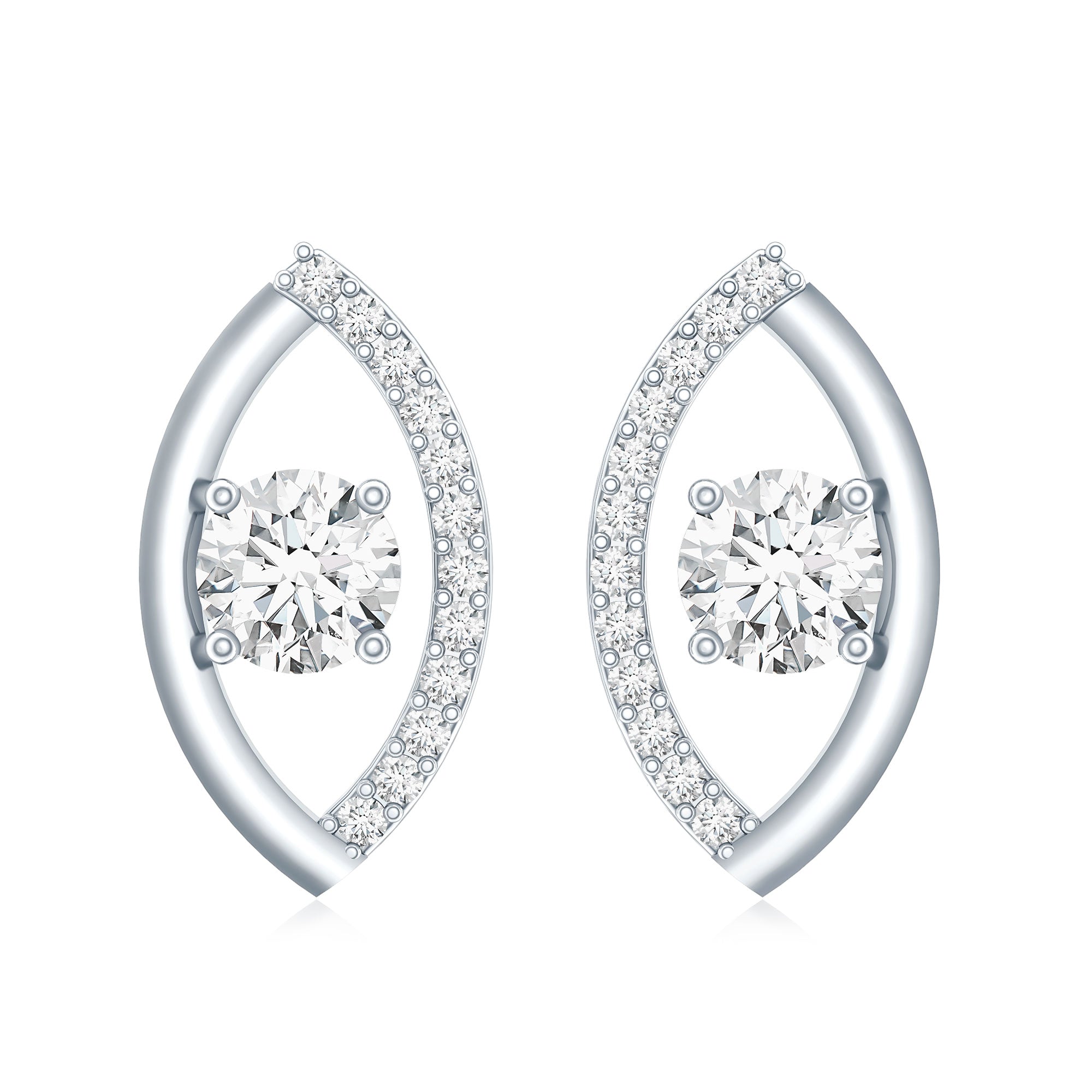 Certified Lab Grown Diamond Minimalist Stud Earrings