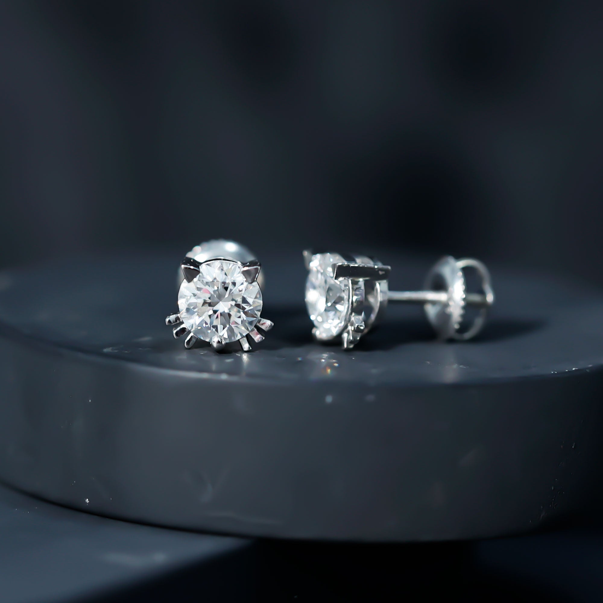 Certified Lab Grown Diamond Hello Kitty Earrings
