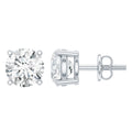 Solitaire 2 CT Lab Grown Diamond Stud Earrings with Screw Back