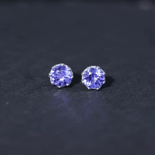 1 Carat Tanzanite Studs