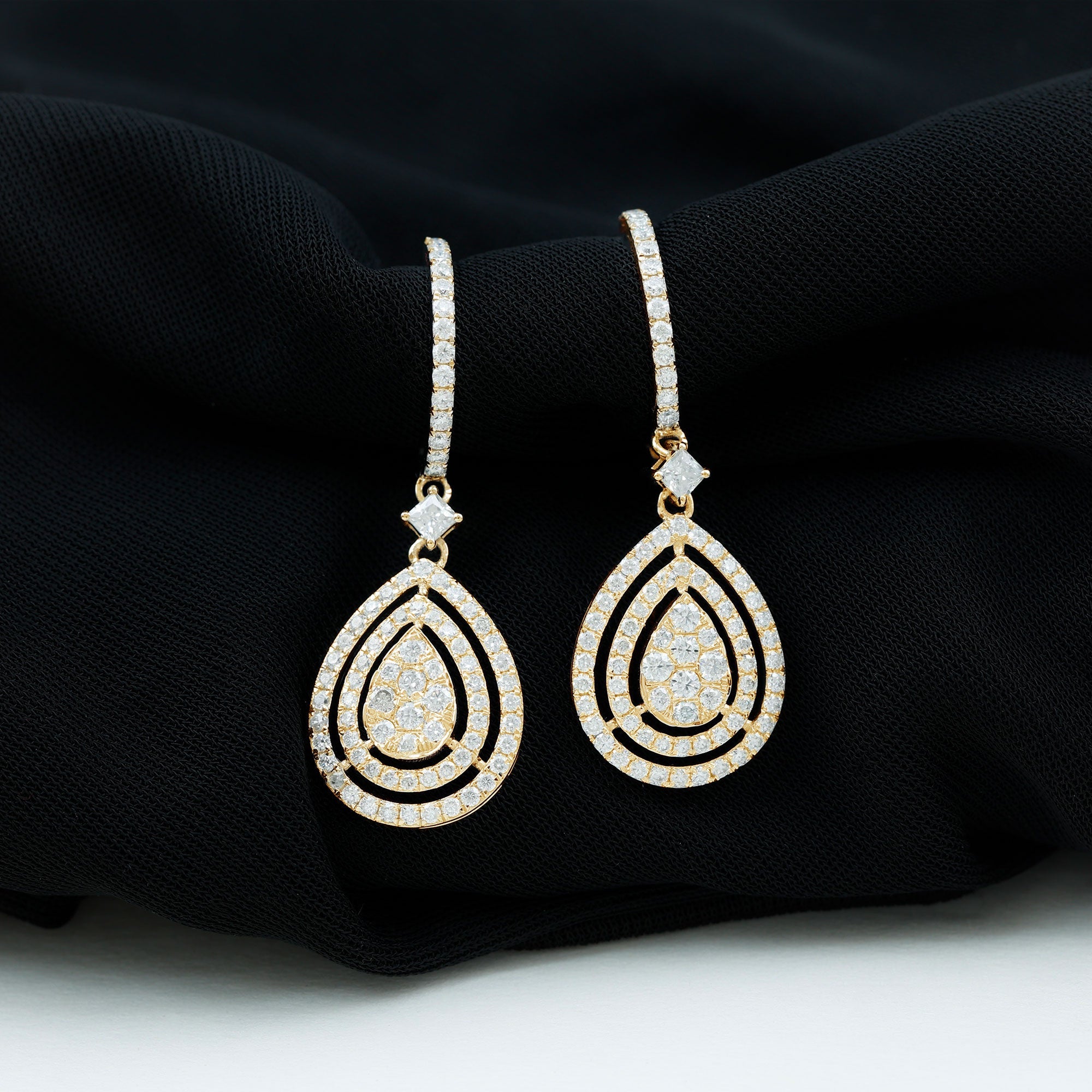 Certified Lab Created Diamond Wedding Earrings For Bride