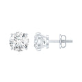 5 MM Round Shape Solitaire Moissanite Stud Earrings